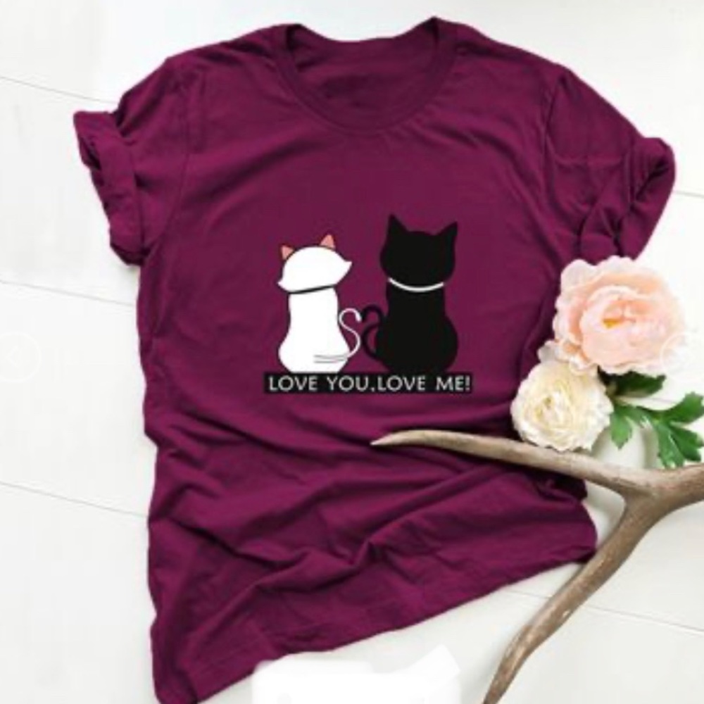 Love your cat tee shirt